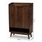 Baxton Studio Lena Mid-Century Walnut Finished 5-Shelf Wood Entryway Shoe Cabinet 157-9536 - alternate 9